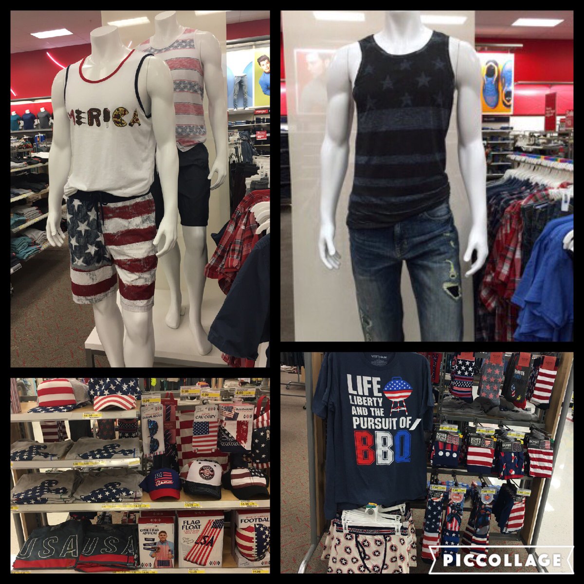 Of course you can't forget about the men selection! #redwhiteandblue