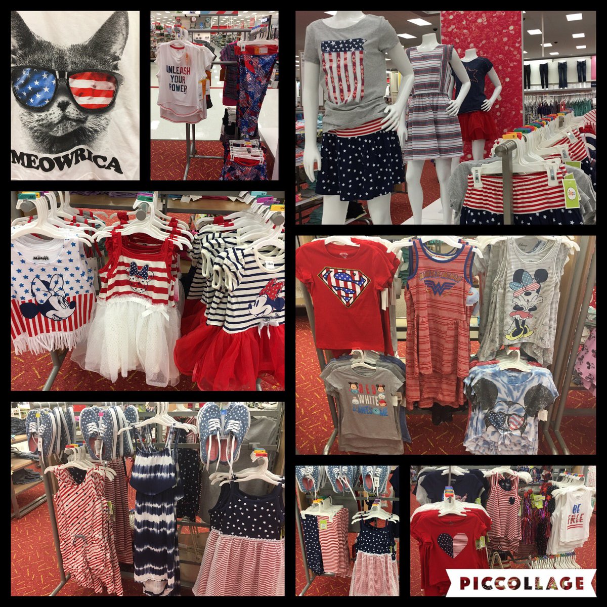 We also have some cute Americana clothes in the girls section, get it before it's gone for the 4th #redwhiteandblue