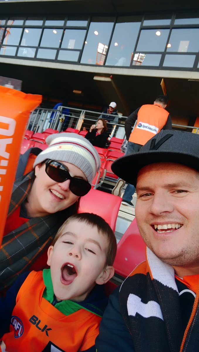 JLong79Aus's tweet photo. Family that cheers together. Love our #GWSGiants #DRIVENTOPERFORM https://t.co/IpkhyLyjXF