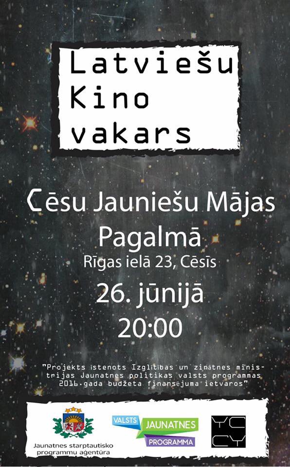 YCCY_Cesis's tweet photo. Lieliska iespēja izbaudīt brīvdabas kino romantiku! https://t.co/imJ2bbJspV