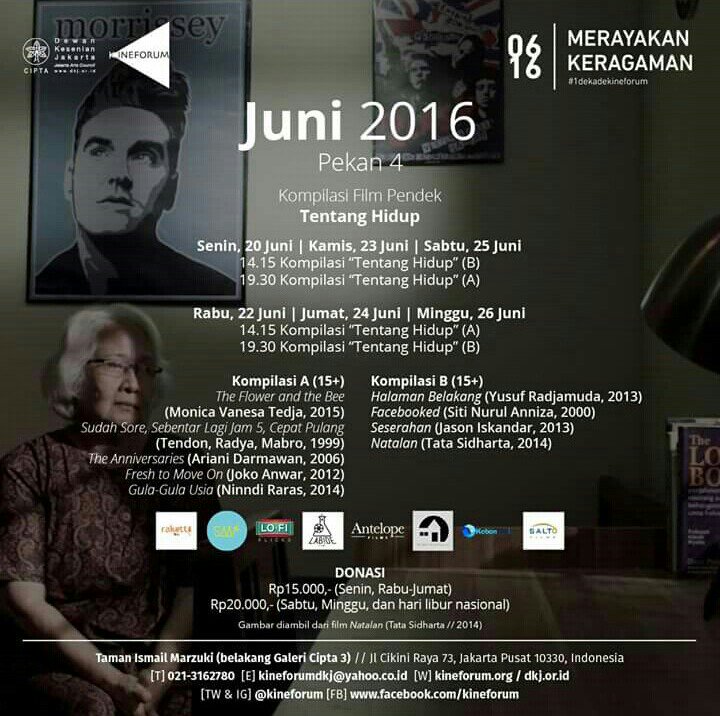 rakettifilms's tweet photo. #Agenda Tinggal hari ini dan besok! Film THE FLOWER AND THE BEE karya @monictedja diputar di @kineforum! Mari! https://t.co/wx2STdCyVR