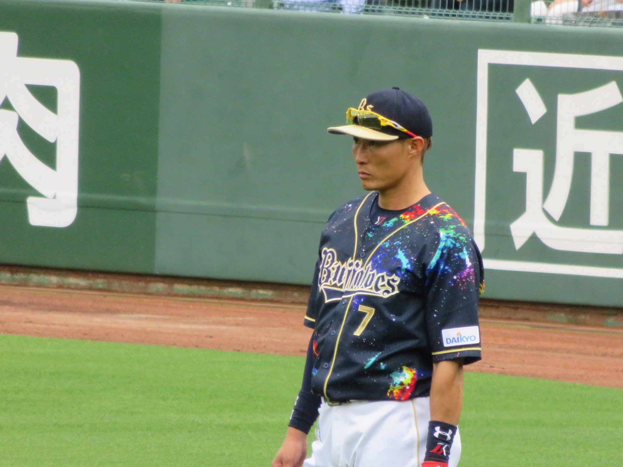 【激レア】糸井嘉男 サイン入りバット バファローズ時代 アンダーアーマー #7 激レア】糸井嘉男 サイン入りバット バファローズ時代 アンダー