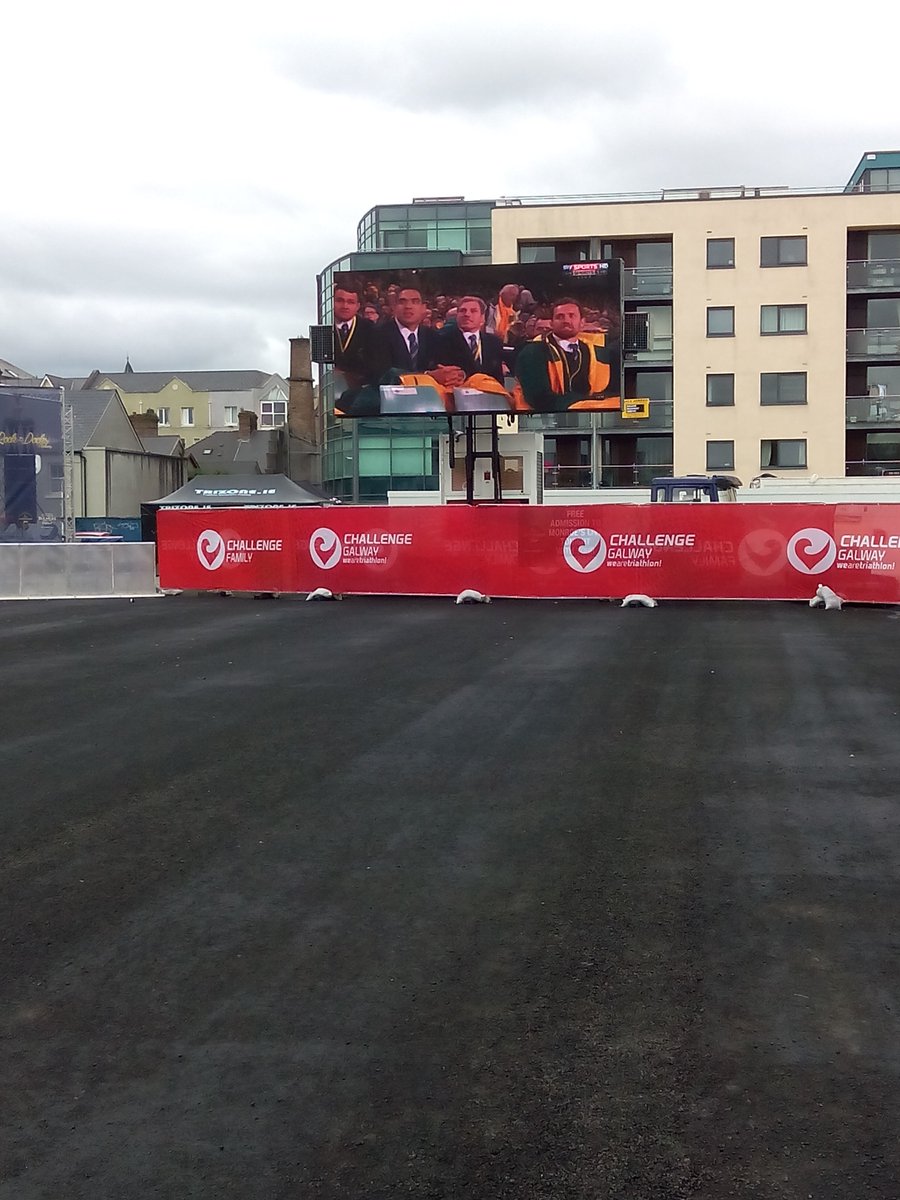 Come on down to the Athlete Village where the rugby is live on the big screen!