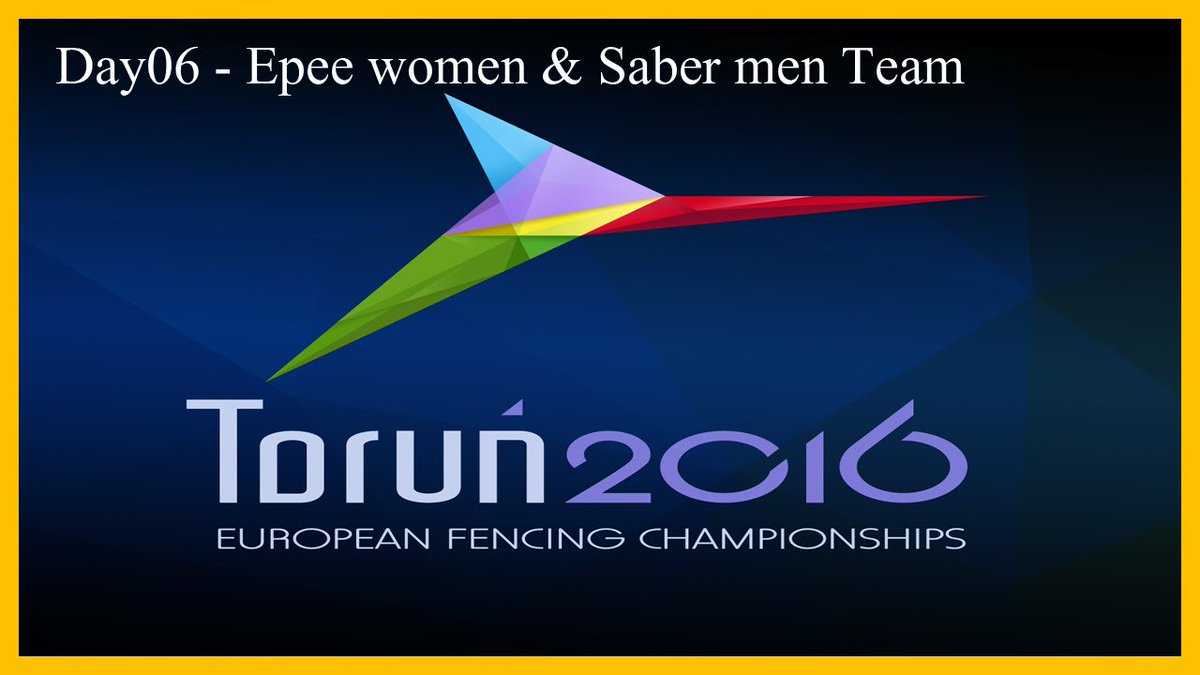 FIE_fencing's tweet photo. #Torun2016 Watch live the women's team epee and men's team sabre events on: https://t.co/W1HKSR3DL0 #roadtorio https://t.co/Rn7yipEClJ