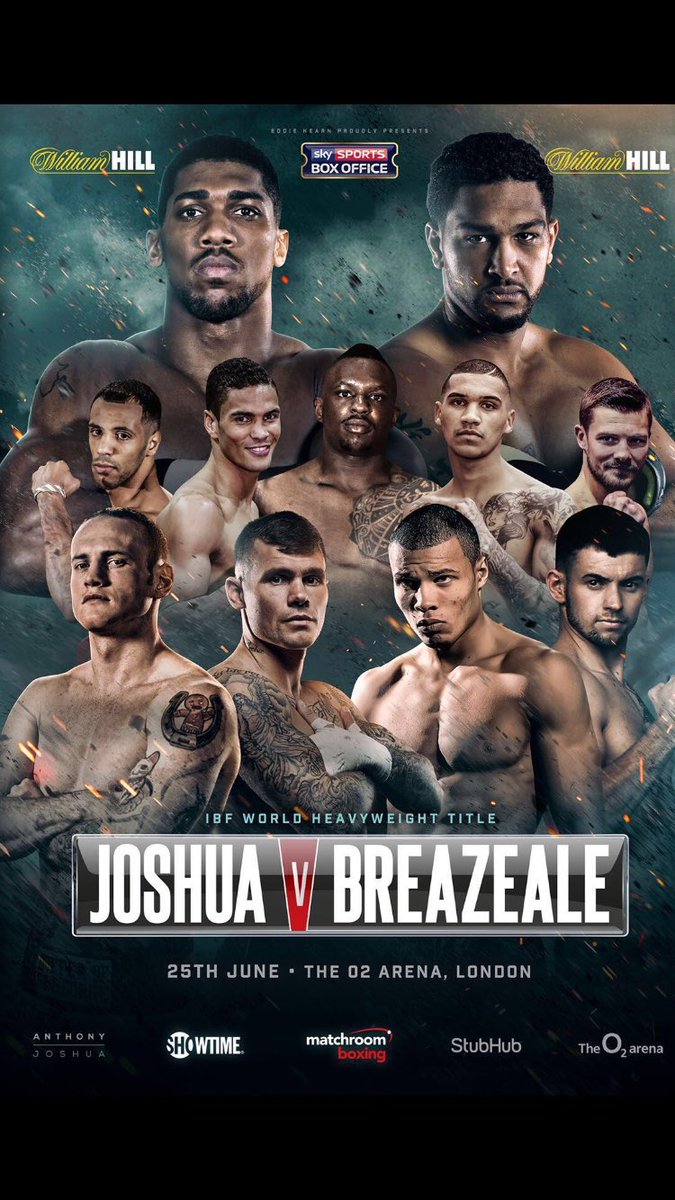 EddieHearn's tweet photo. It's here!!! What ever you do DO NOT miss the show tonight!!!! 👊🏼💥🇬🇧 https://t.co/EnucJaHfOa