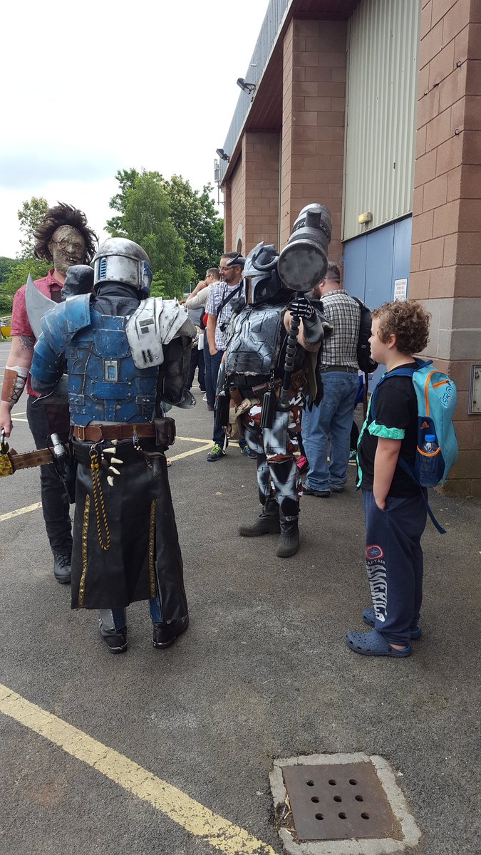 traceylawlor's tweet photo. Typical exeter Saturday morning #exetercomicon https://t.co/it80QyvL3J