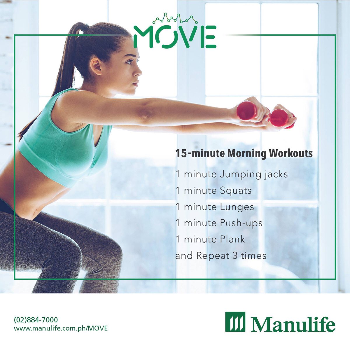 Get your daily fitness fix! Check out more Manulife MOVE tips on how to stay healthier. bit.ly/26Ote7x