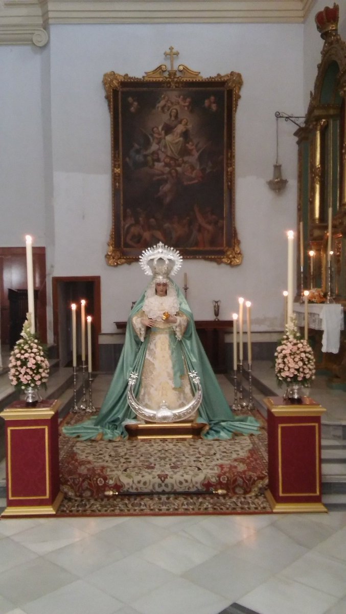 cofradiadulceno's tweet photo. Nuestra Amantisima Titular ya espera a su pueblo devoto #BesosDeMisericordia #ReinaDeCampillos https://t.co/4GsWVBAnE3