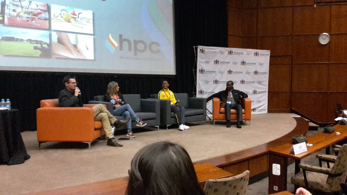 Comrades marathon winner Caroline wostmann and rowing Olympic winner Sizwe Ndlovu and Amanda dlamini <a href="/hpcRSA/">hpc - hotel & sports centre</a>