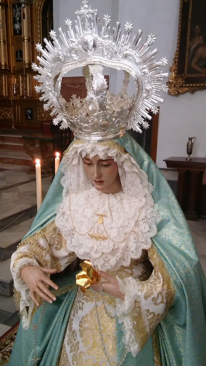 cofradiadulceno's tweet photo. Nuestra Amantisima Titular ya espera a su pueblo devoto #BesosDeMisericordia #ReinaDeCampillos https://t.co/4GsWVBAnE3