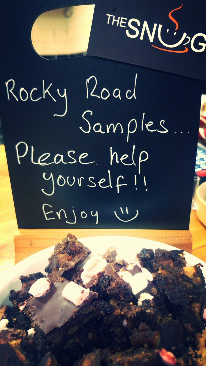 #dailyspecial All biscuit slices £1.25!
Samples resting on the counter. Although don't think they will be there long