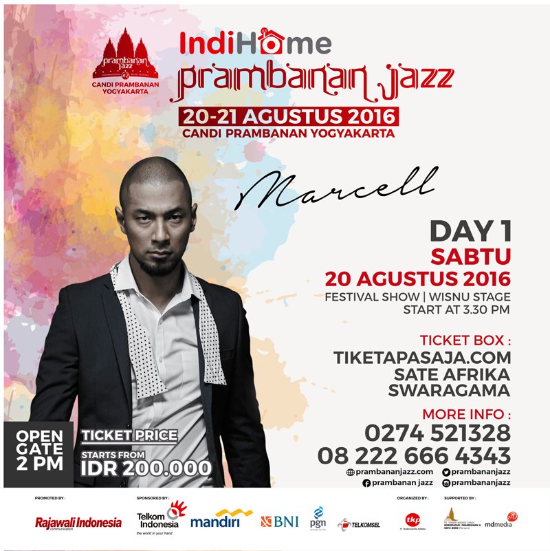 pamityang2an's tweet photo. LineUp Day #1 FestivalShow @PrambananJazz : @TrioLestari @shaggydogjogja @riofebrian25 @MarcellSiahaan https://t.co/DBMZMw46fw