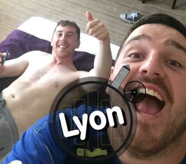 ballsdotie's tweet photo. These Lads Have Been Snapchatting Their Mad Journey From Perth To Lyon For The Ireland Game https://t.co/TG8hK0qSs9 https://t.co/hiKUq69lcl