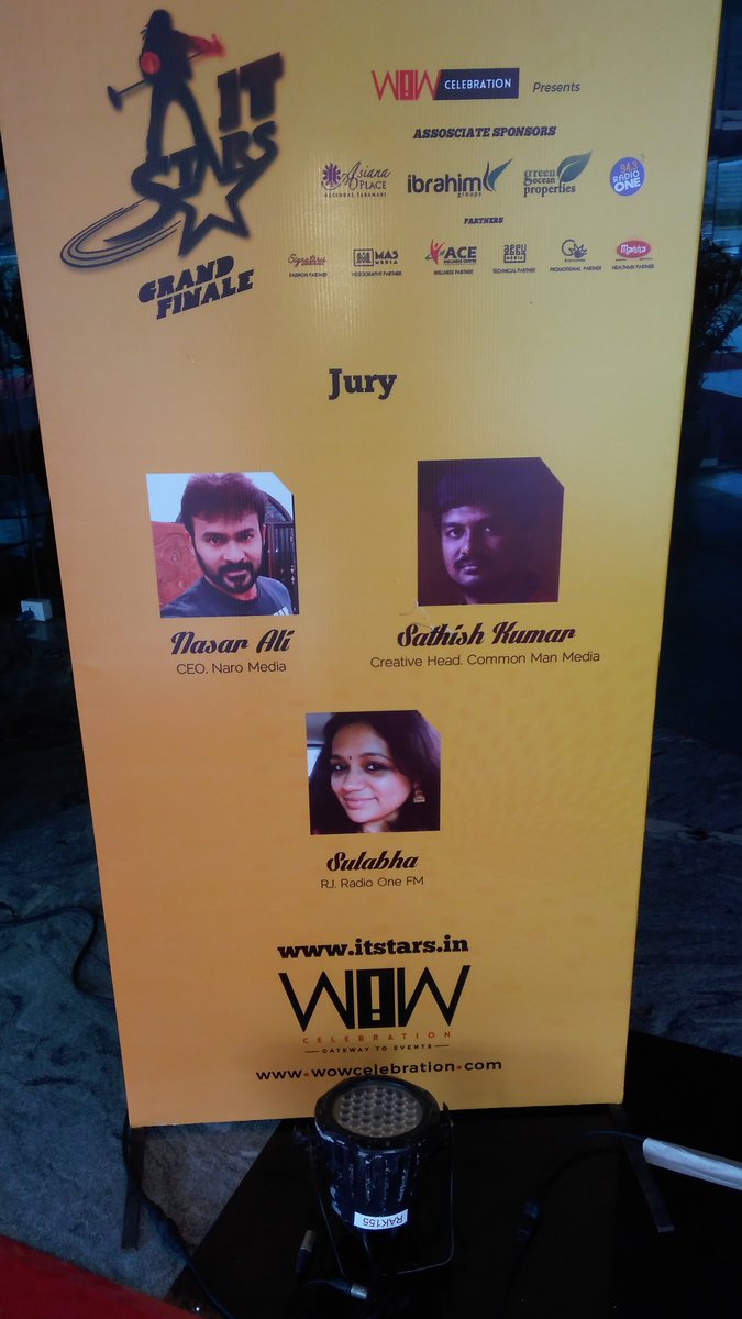 sathishmsk's tweet photo. Happy to be part of #ITStars as Jury, organized by WOW Celebration. Event is all set to begin @4PM, Asiana, Ascendas https://t.co/FOSCADqkeN