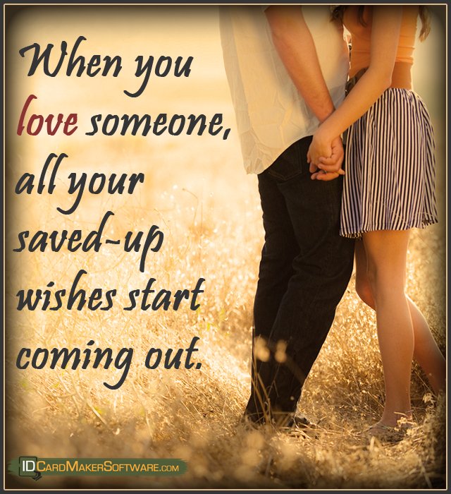 bulk_software's tweet image. When you #love someone, all your saved-up wishes start #Coming out.
#LiveLifeToTheFullest