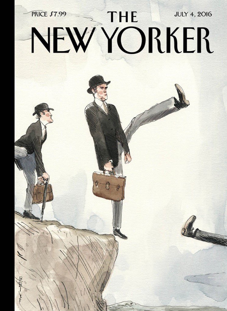 carlbildt's tweet image. Cover of The New Yorker has its own take on where the Brits are now heading.