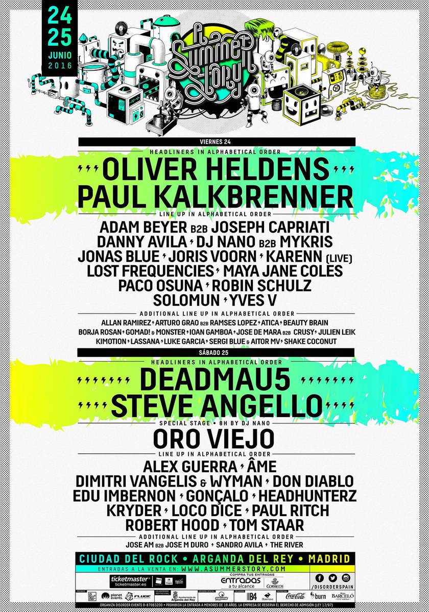 Hoy nos vemos en <a href="/AquaticaSF/">Aquática Summer Fest</a> (Valladolid) y en A Summer Story <a href="/DisorderSpain/">Disorder Events</a> (Arganda del Rey, Madrid) 🙌🏼💥