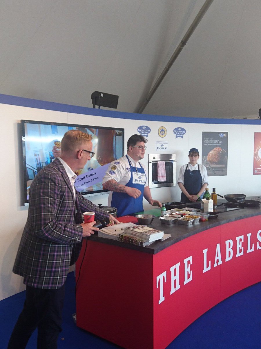 The_Newport's tweet photo. @mrjayger at @ScotlandRHShow in the @qmscotland area doing his chefs demo with #scotchbeef https://t.co/XLvy4Pa09h
