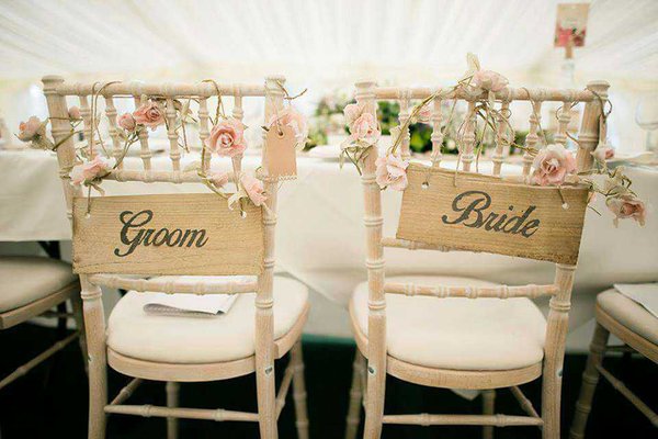 WeddingEasy's tweet image. Chair #decor, #roses and #vine