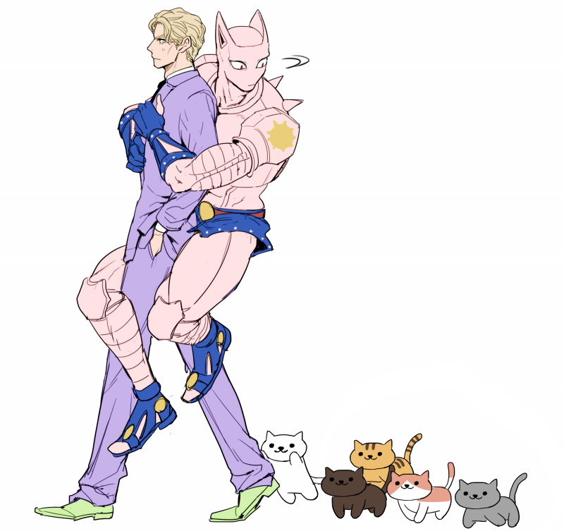 U En Twitter 猫は吉良吉影が好き 公園とか歩いてると猫がぞろぞろ付いてくる吉良吉影