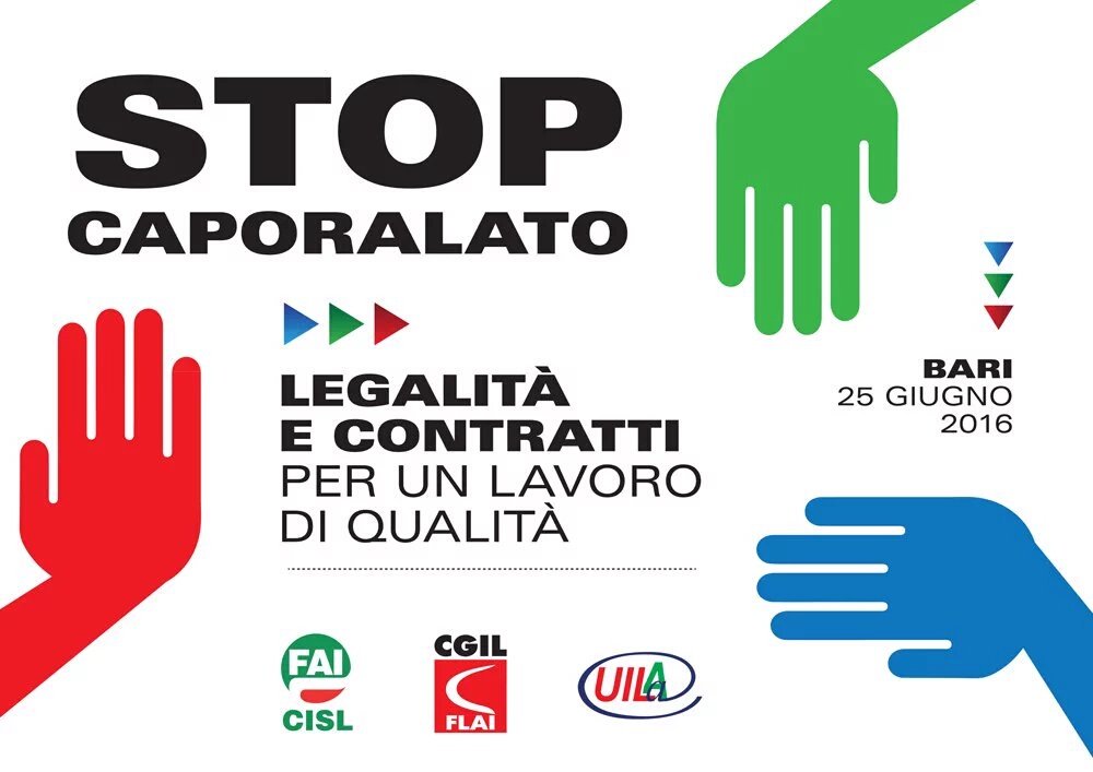 STOP CAPORALATO, riuscita manifestazione a Bari,<a href="/CislNazionale/">CISL Nazionale</a> <a href="/fai_cisl/">Fai-Cisl Nazionale</a> <a href="/DanFumarola/">Daniela Fumarola</a> @cislpugbas <a href="/FurlanAnnamaria/">Annamaria Furlan</a>