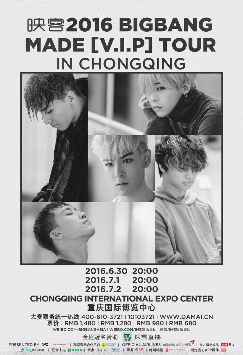 imemalaysia's tweet photo. 2016 BIGBANG MADE [V.I.P] TOUR IN CHONGQING
Login to IME Asia Facebook for more information !
#BIGBANG #IMEChina #YG https://t.co/5eo90PLuYE
