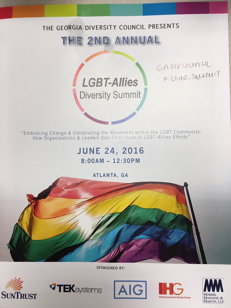 ivette_mls's tweet photo. Love is love is love & love will always win. Working to live freely @ work #GADIVCOUNCIL #LGBT_SUMMIT #lifeatihg https://t.co/P87GLOu3pB