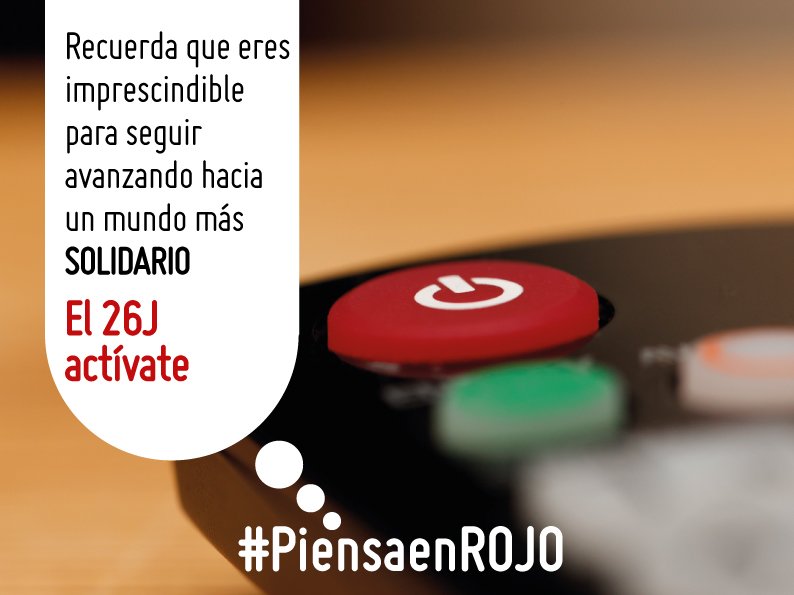 mdavidmoreno's tweet photo. Actívate el #26J, eres imprescindible xa que haya un mundo + #solidario #PiensaenRojo #Sorfresa #Jornadadereflexion https://t.co/sF8RvbRxPD