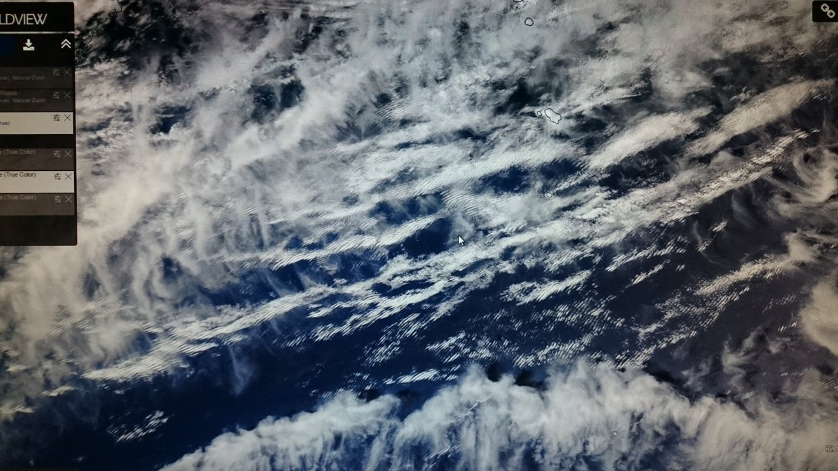 ALPHAtoZETAjpn's tweet photo. #イマソラ #NASA_WORLDVIEW #人工衛星画像 日本の太平洋沖の広範囲で…めっちゃ気持ち悪い雲💦あーだめだー😱わたしの苦手な模様ﾀﾞｧ。 鳥肌がたってしまいます(萎え https://t.co/065nBt0miZ