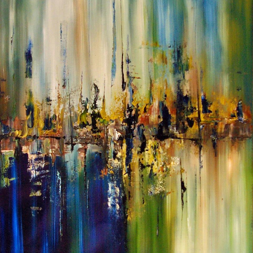 We're loving the vibrancy of Patriia Askew abstract piece!
>>  artsales.in >>