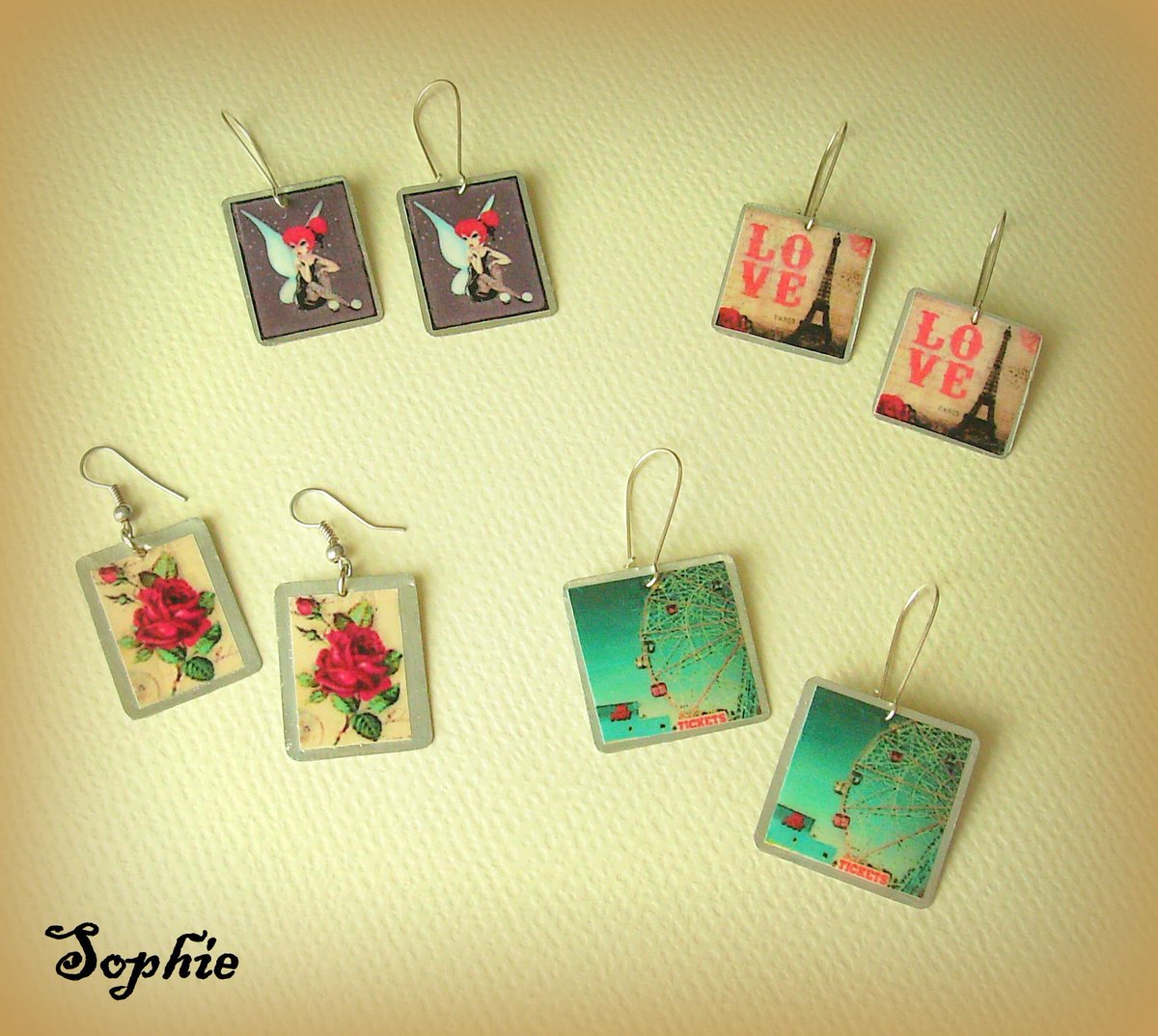 Sophie_sworldJ's tweet photo. χειροποίητα σκουλαρίκια με υγρό γυαλί! tinkerbell, paris flowers #earrings #handmadegreece ➡ https://t.co/jSgYUheSGq https://t.co/ThFsMe6tzh