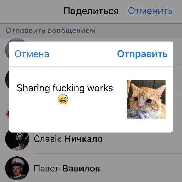 Исправил один очень старый баг - невозможность поделиться контентом через VK App!
#vksettings