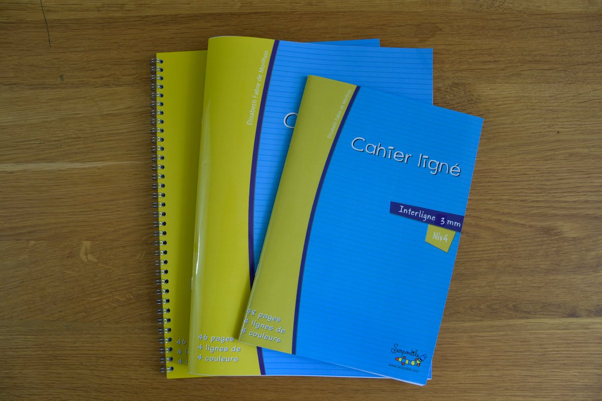 Les petits cahiers avec des lignes colorées sont arrivés chez Serpodile blog.serpodile.com/?p=1781