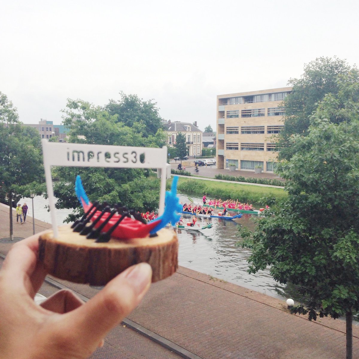 It was a fun day watching #dragonboatraces! #drakenboot #drakenbootfestival #3dprint #impress3d