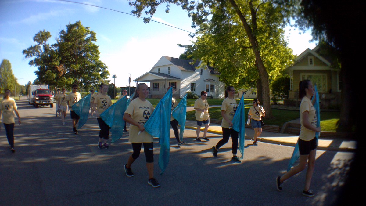 OldGuardPage's tweet photo. What a great weekend for MARCHING! Kids smiled the whole way to the ice cream!
Thanks for coming out!
#GHScolorguard https://t.co/aKC9SoiKey