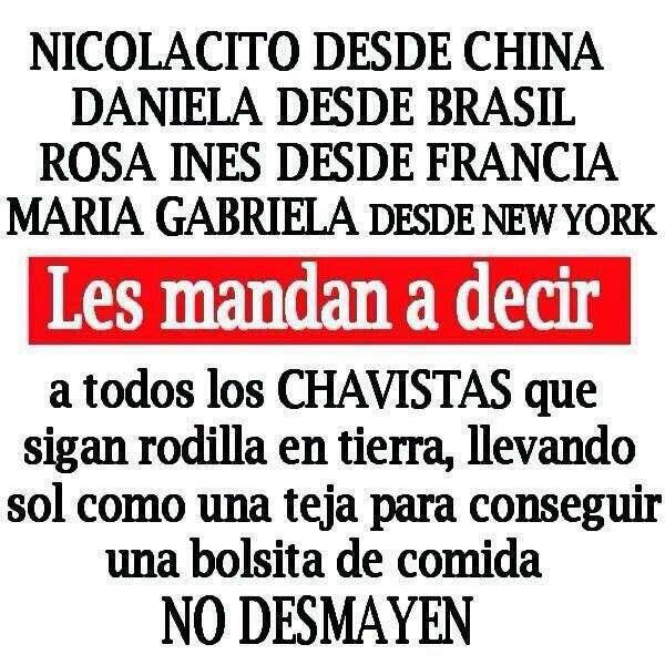beglybravo's tweet photo. #GuerrillaDigitalChavista les mandan a decir..... https://t.co/1Q0X8w4zdb