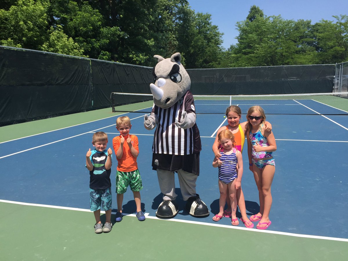 TCRfutures's tweet photo. Come out and play in the Family Carnival at the #LBFutures and meet Rex the Rhino! #TCR #rochester #tennis https://t.co/WJxdKP0uBR