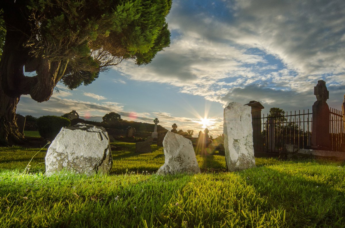 mythicalireland's tweet photo. Ancient headstones at Dowth Cemetery, Co. Meath. #IrelandsAncientEast  https://t.co/lOnZfawFZD https://t.co/DK4a4XjcWr
