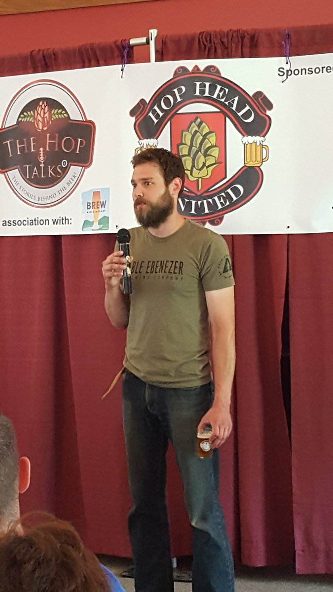 Carl Soderberg from @AbleEbBeer talks about "Burn the Ships" smoked IPA. Great story with it!  #NEBrewfest