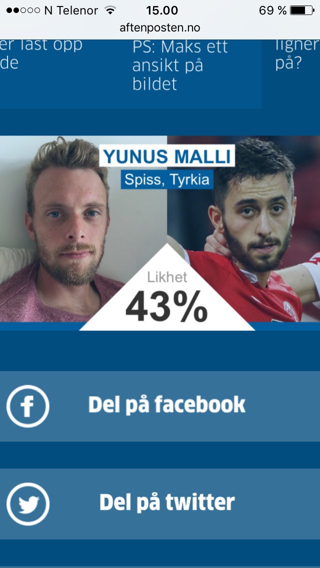 WellsKlev's tweet photo. @ThomasLia22 har funnet sin dobbeltgjenger https://t.co/RC0Y40Y2Ok