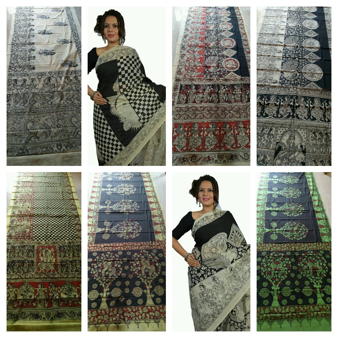 Hand Painted Kalamkari Sarees 
Price on Request
#ethnicfashion#ethnic#fashion#indianwear#indiantraditionalwear