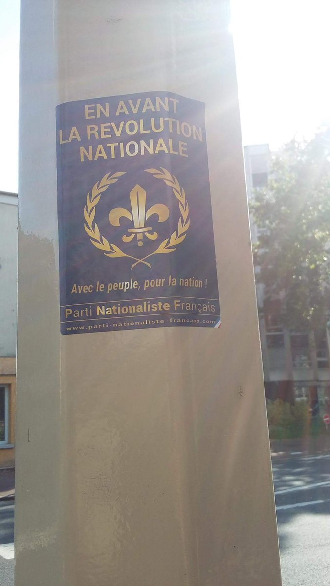 nationalistesfr's tweet photo. Autocollages #PNF sur #Paris et la #région #parisienne ! #IleDeFrance #IDF #PartiNationalisteFrançais #RevNat https://t.co/qV2Uz8S40U
