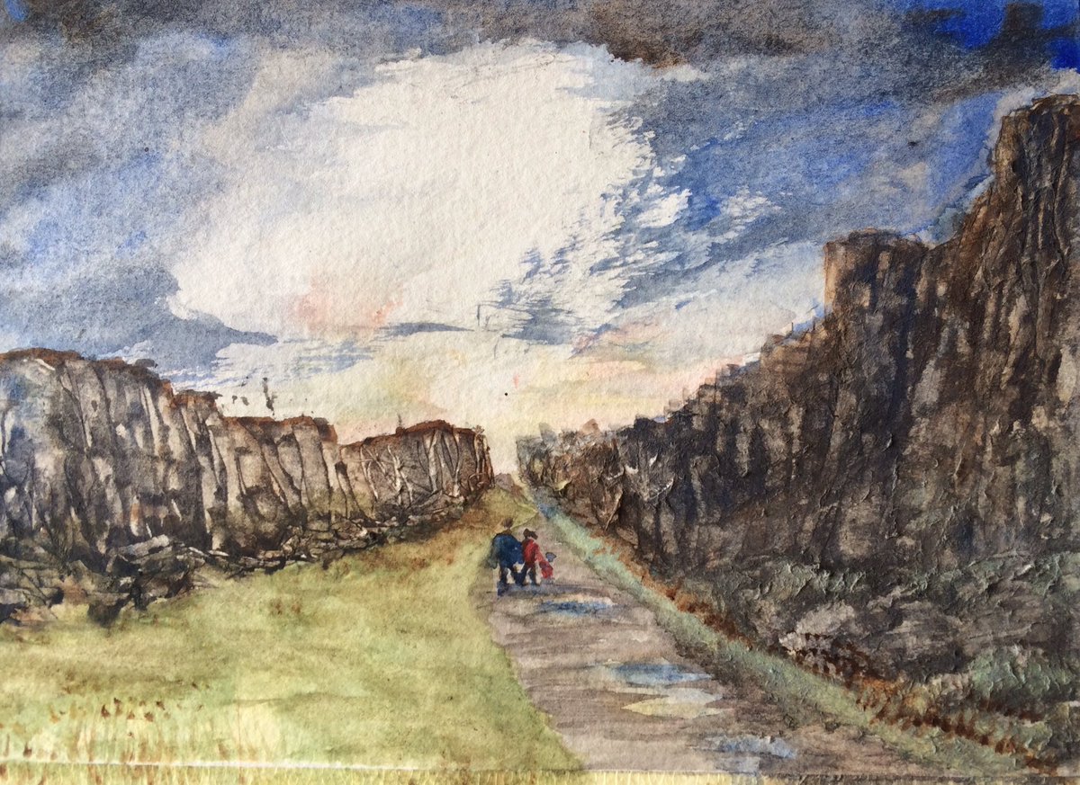 EcotouristInfo's tweet photo. Almannagja in #thingvellirnationalpark #watercolor #drawing #iceland #vacation #adventure #art #sketchbook #sketch https://t.co/m1cTaDkYUS
