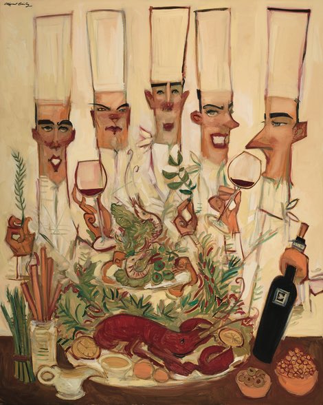 "Lobster Squad" by Clifford Bailey
shopcliffordbailey.com
#lobstersquad #art #chefs #cooking #wine