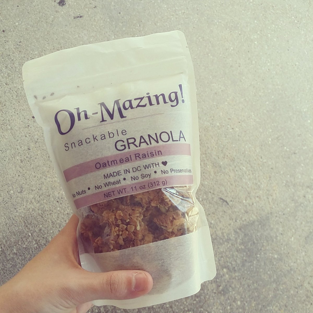 Newest Essential: <a href="/ohmazingfood/">Oh-Mazing Food</a> Oatmeal Raisin granola <3
