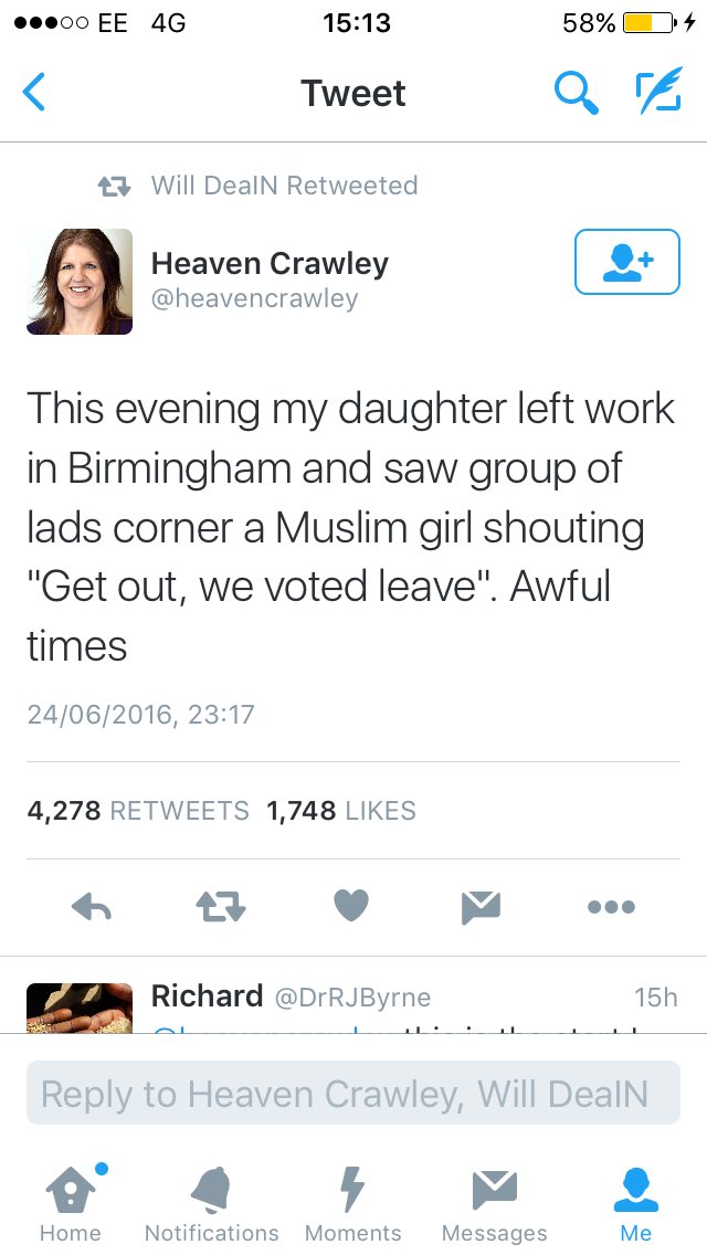 Anna_Mazz's tweet image. I don't know how we stop this, but both Leave &amp;amp; Remain need to work together to stamp this out. This is not Britain.