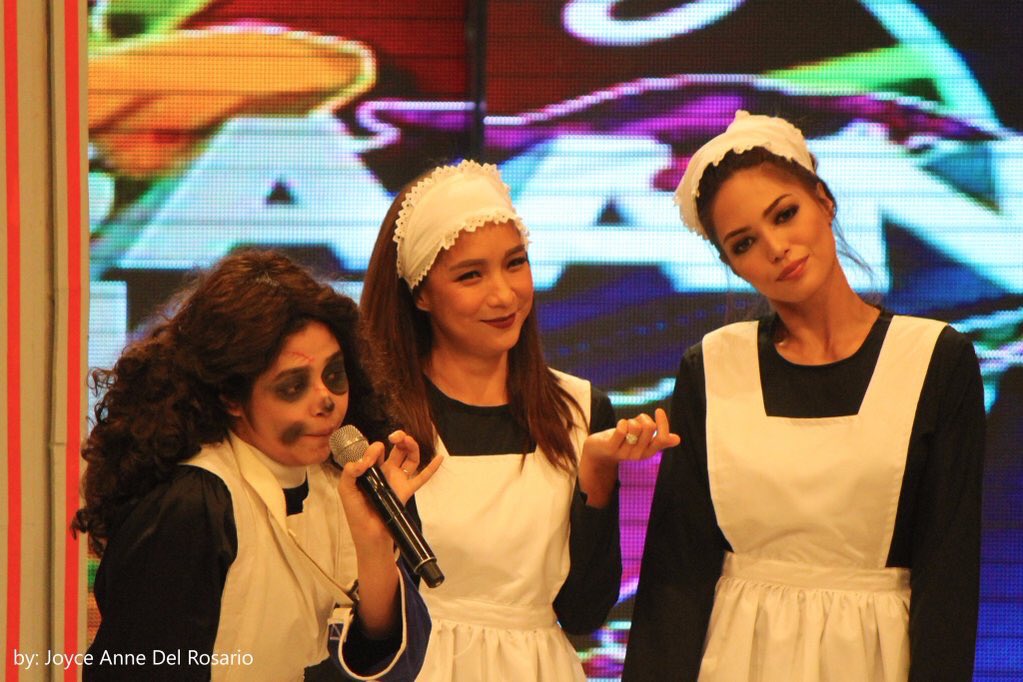 bjlstminogue's tweet photo. CUTIEEEES! 🌹🎉😂 #ALDUBKSReunion #LOVE #Pianatics #PattyPush @piaguanio @EatBulaga https://t.co/sBvsRyFvBt