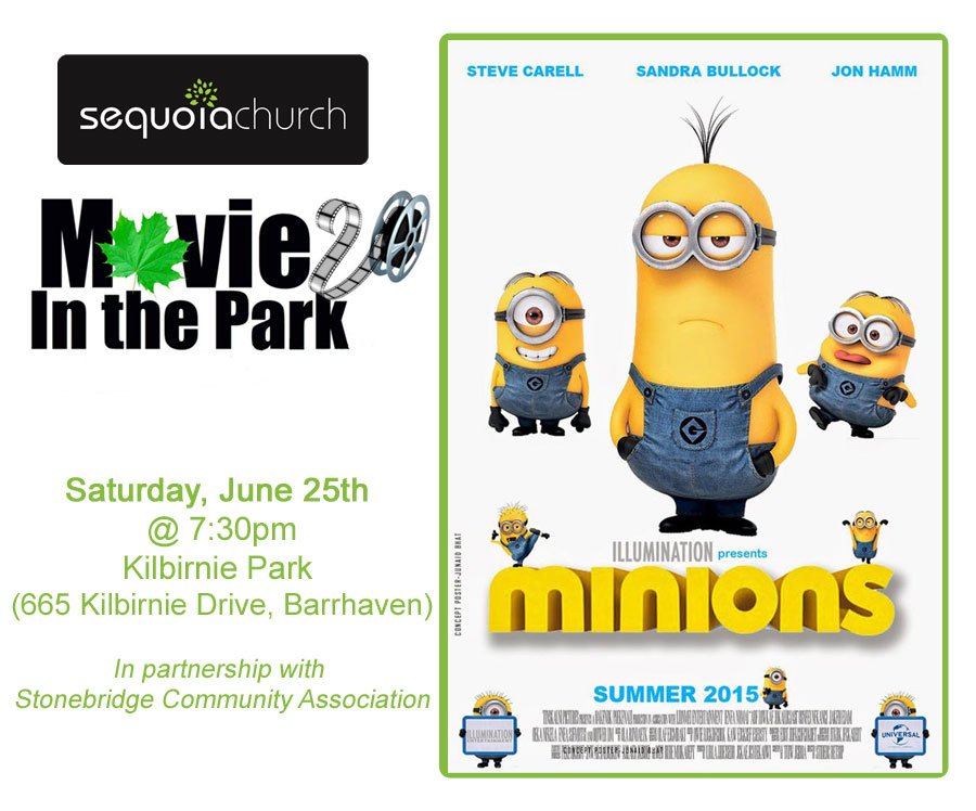 SequoiaOTT's tweet photo. FREE #family movie night at Kilbirnie Park in #barrhaven, 7:30pm tonight! #SequoiaMITP #Ottawa @QaqishPolitico https://t.co/o8x55bUoI0
