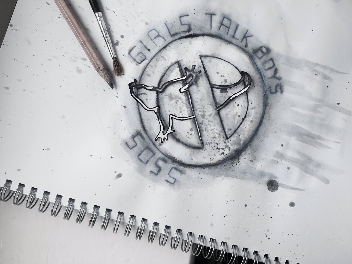 tehonlyreasonn's tweet photo. I made some #5sosfanart for #GIRLSTALKBOYS today :) It's not very good, but I hope you like it 👻  ⃠ https://t.co/9i3PGMHMIX