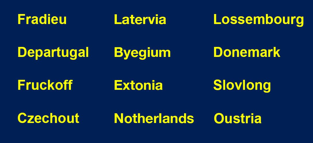 Slatefr's tweet image. Après le Brexit, certains s'amusent à imaginer les noms des futurs départs de l’UE slate.fr/story/120125/f…